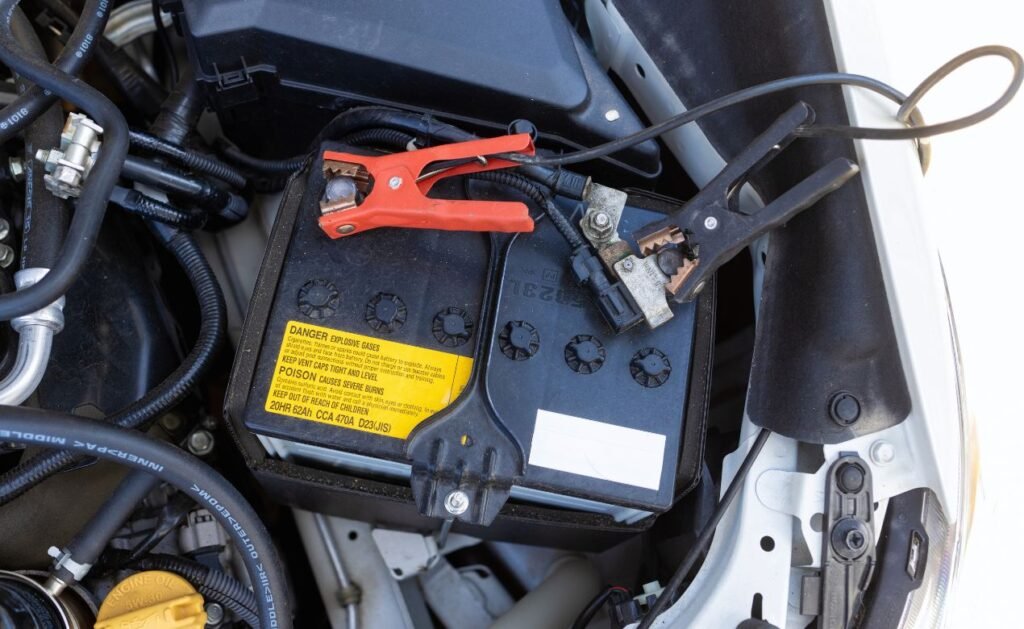 Step-by-Step Process to Jump-Start A Four-Wheeler With A Truck_ Connect the Jumper Cables in the Correct Order